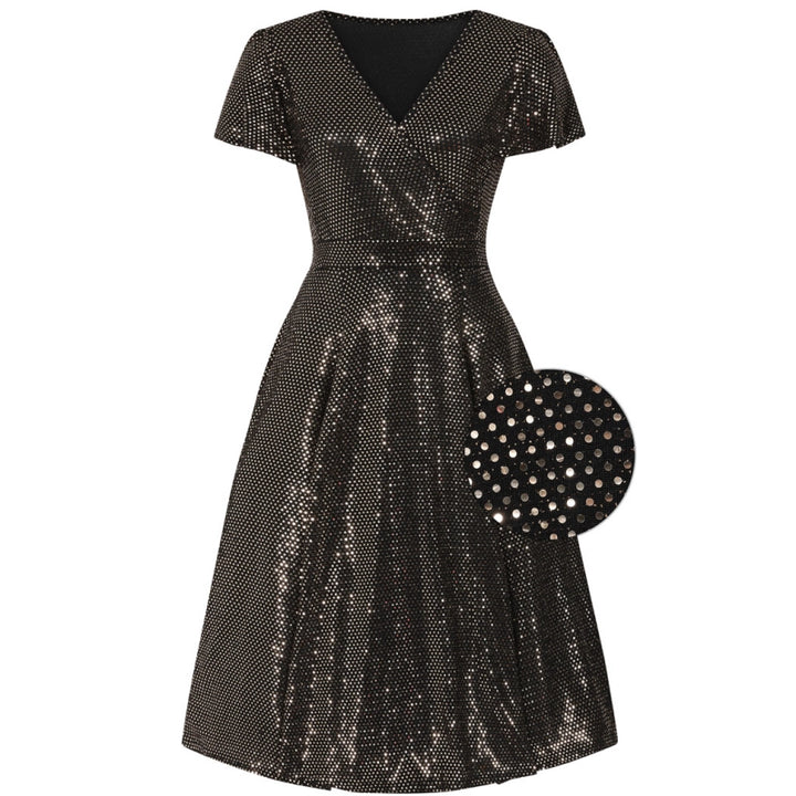 PREORDER - Lyra Dress - Gold Disco Ball - Expected dispatch date 17th November
