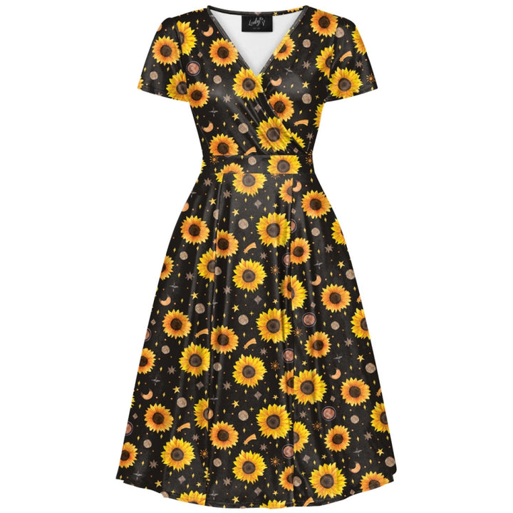 Lyra Dress - Sparkle Sunflower