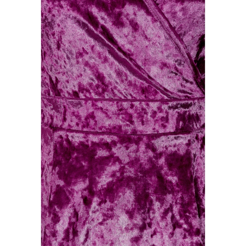 PREORDER - Lyra Dress - Cranberry Crushed Velvet - Expected dispatch date 17th November