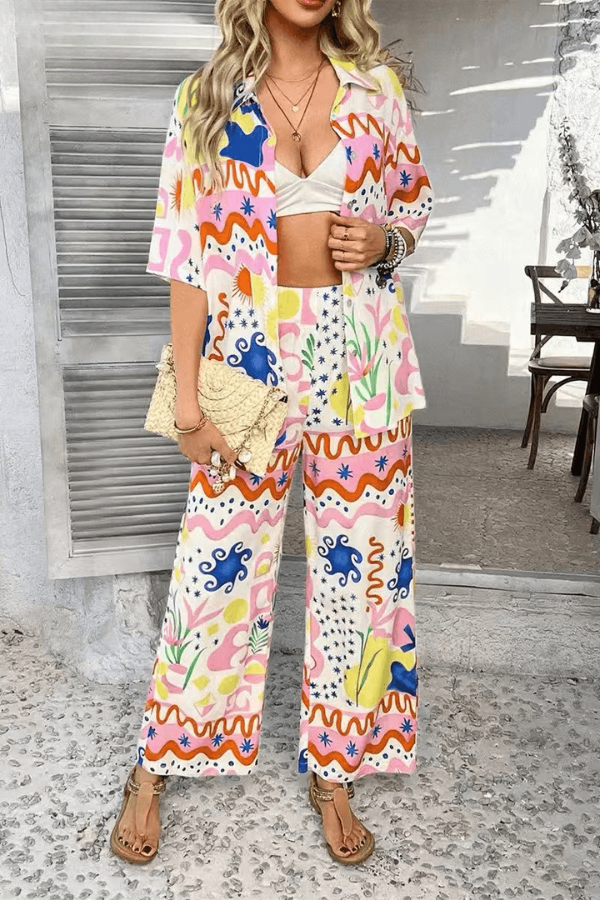 PREORDER - Elowen Palm Springs Pants Set - Expected dispatch 14th of October