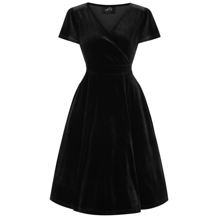 PREORDER - Lyra Dress - Black Velvet - Expected dispatch date 27th November