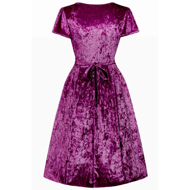 PREORDER - Lyra Dress - Cranberry Crushed Velvet - Expected dispatch date 17th November