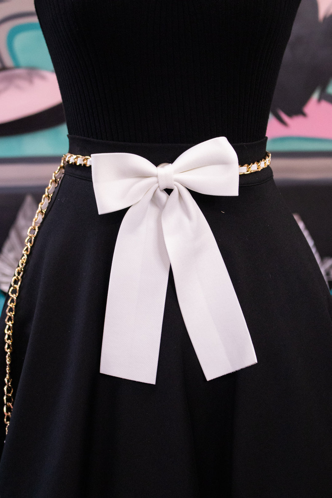 Ribbon Chain Belt - Ivory