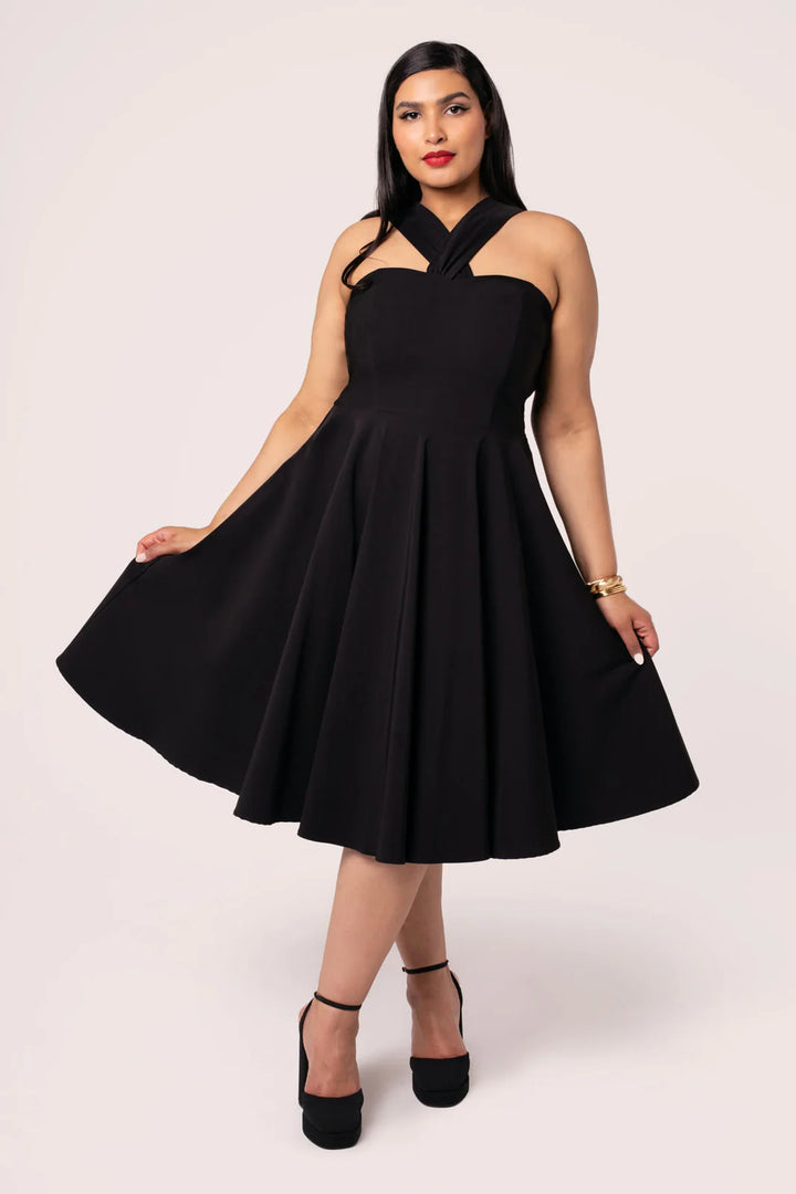 PREORDER - Gina Dress in Black - Preorder for dispatch 11th of November