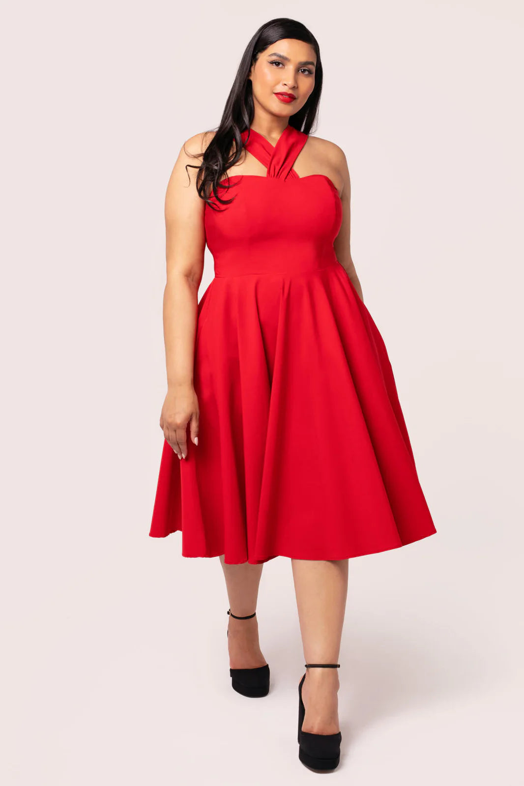 PREORDER - Gina Dress in Red - Preorder for dispatch 11th of November