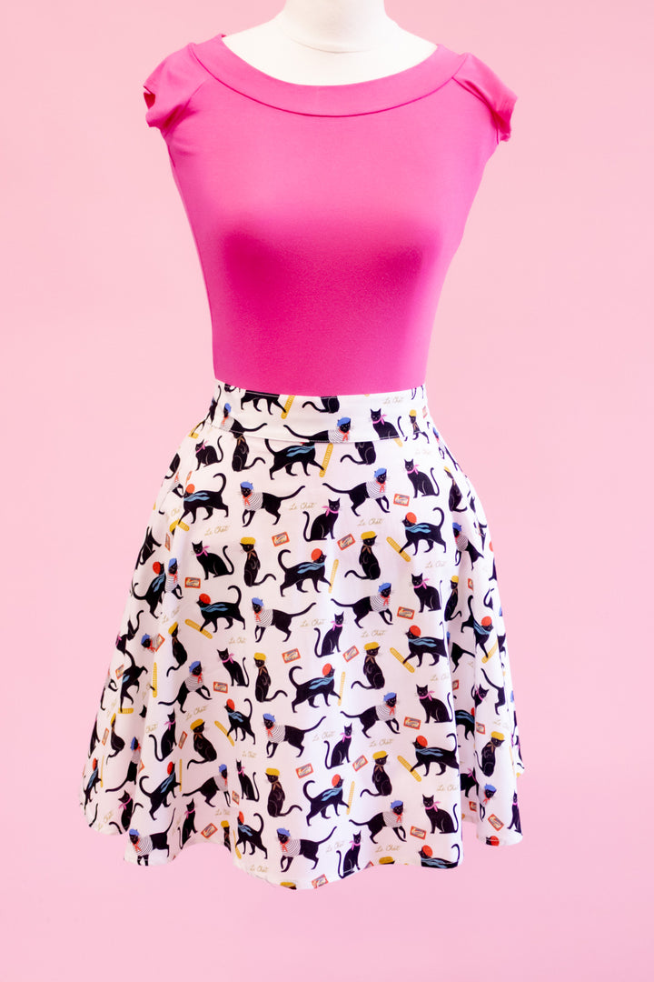 Le Chat Skater Skirt