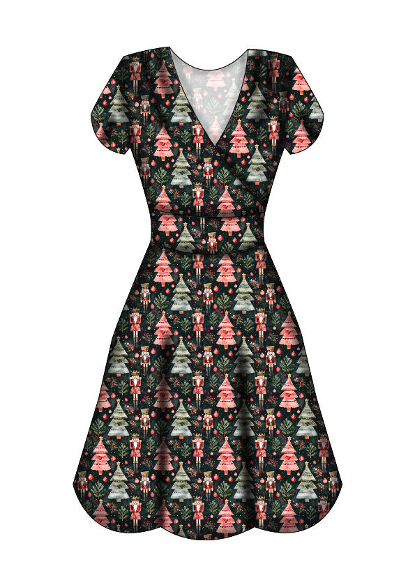 LAST DELIVERY - Maeve Swing Dress - Christmas Nutcracker - Preorder for dispatch 8th of December