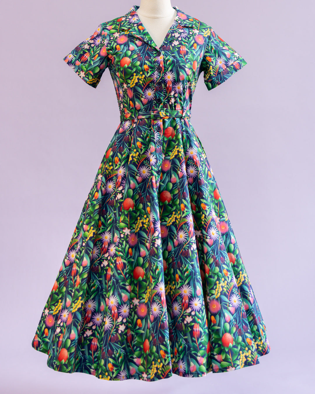 Peggy Swing Dress in The Native Nancy Print