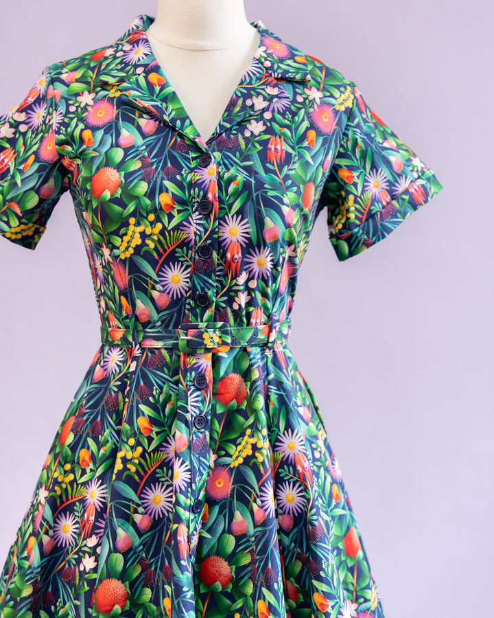 Peggy Swing Dress in The Native Nancy Print