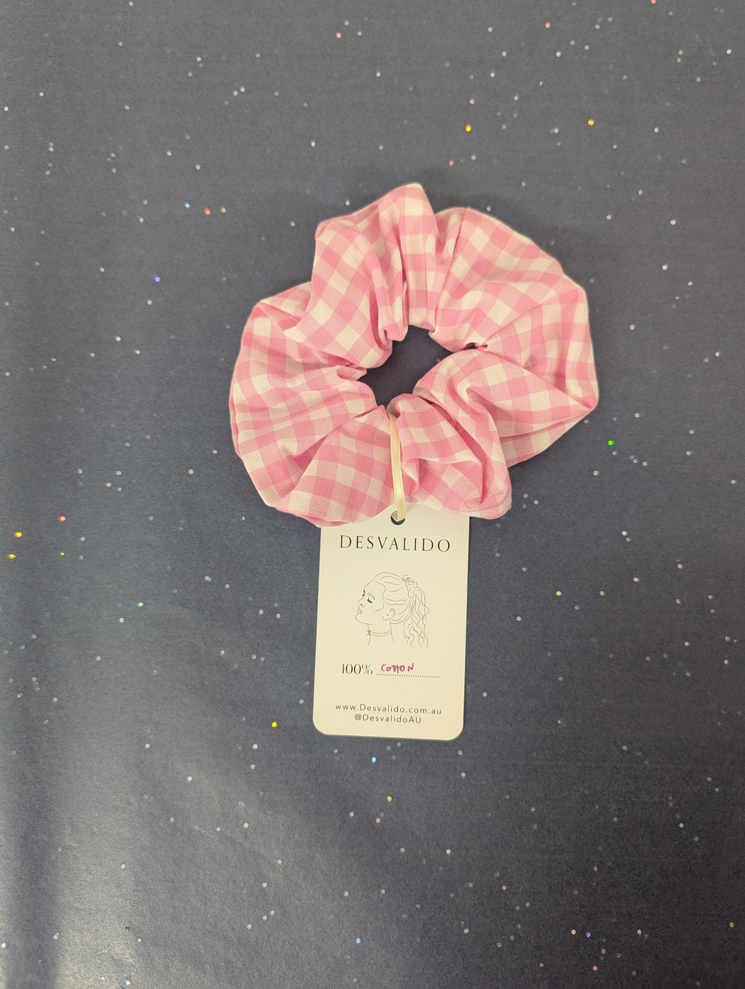 Scrunchie - Pink Gingham