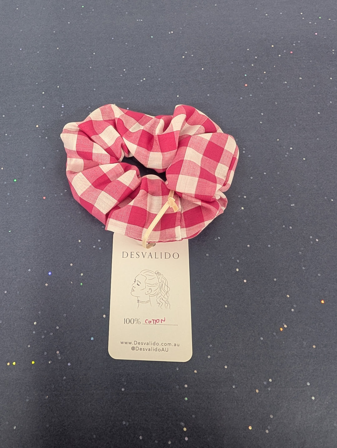 Scrunchie - Hot Pink Gingham