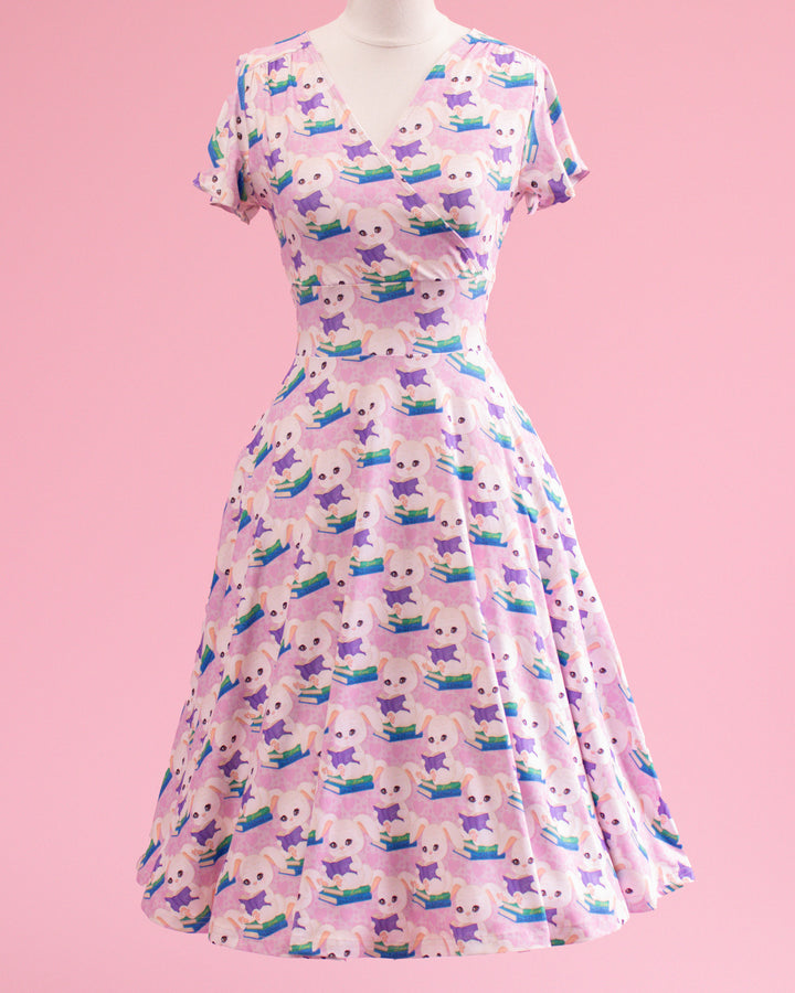Mimi Swing Dress - Purple Bunny