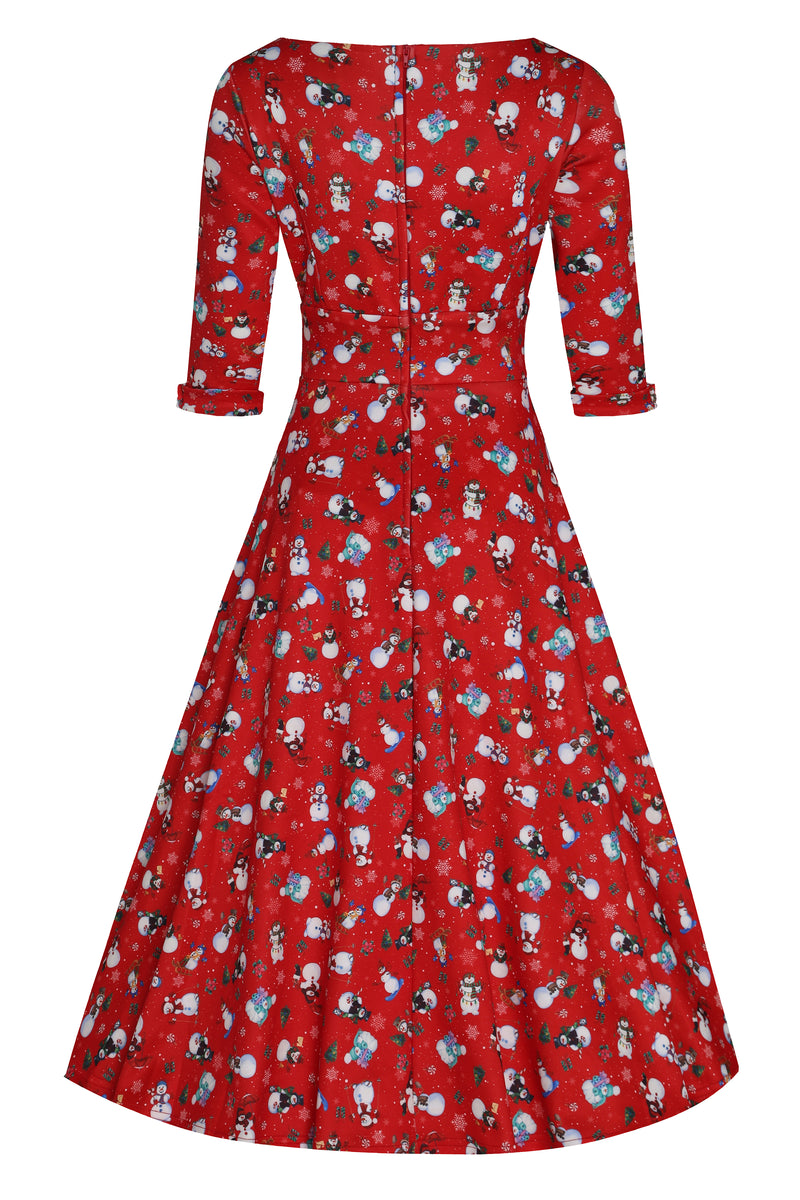 Scarlette Red Snowman Dress 