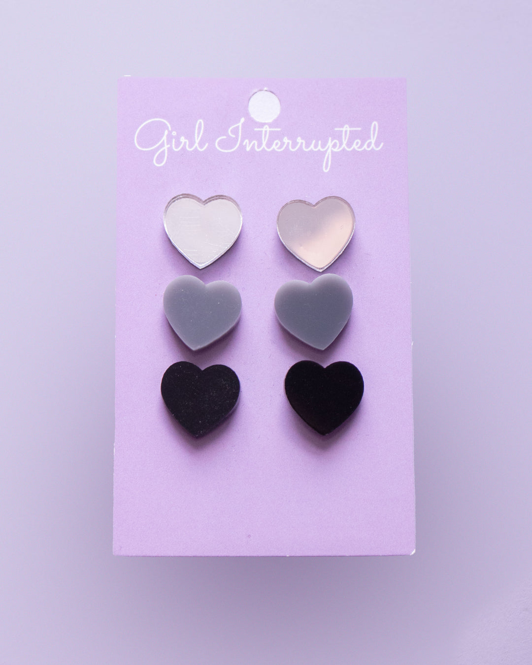 Black and Silver Earrings - Trio