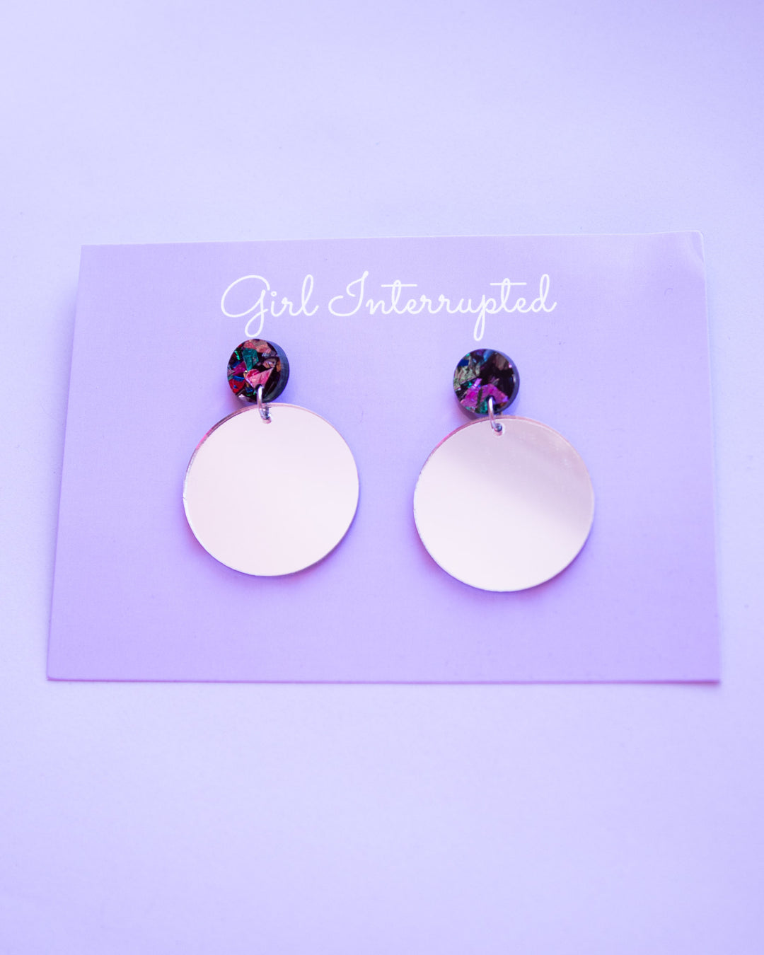 Silver Mirror Earrings