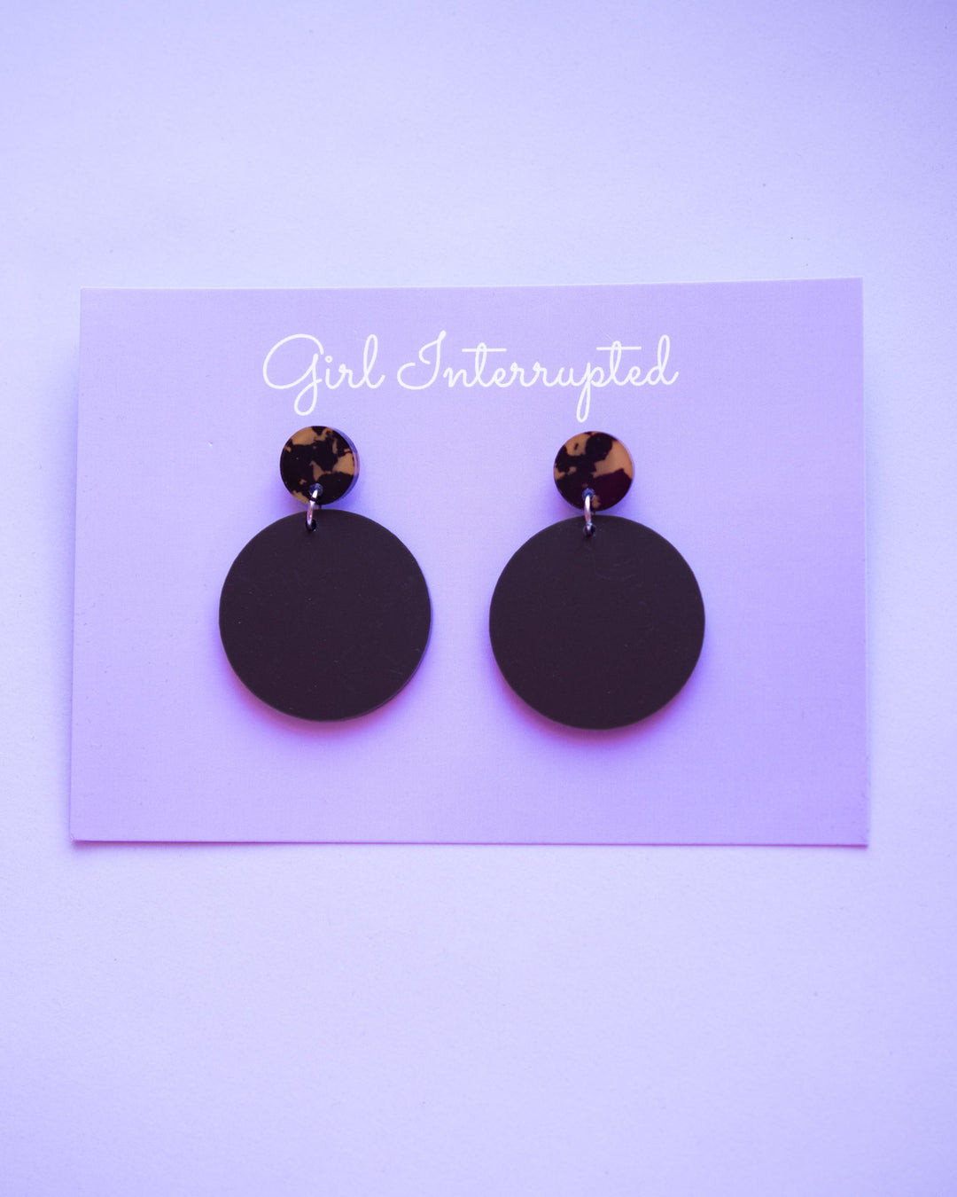 Black Matte Earrings