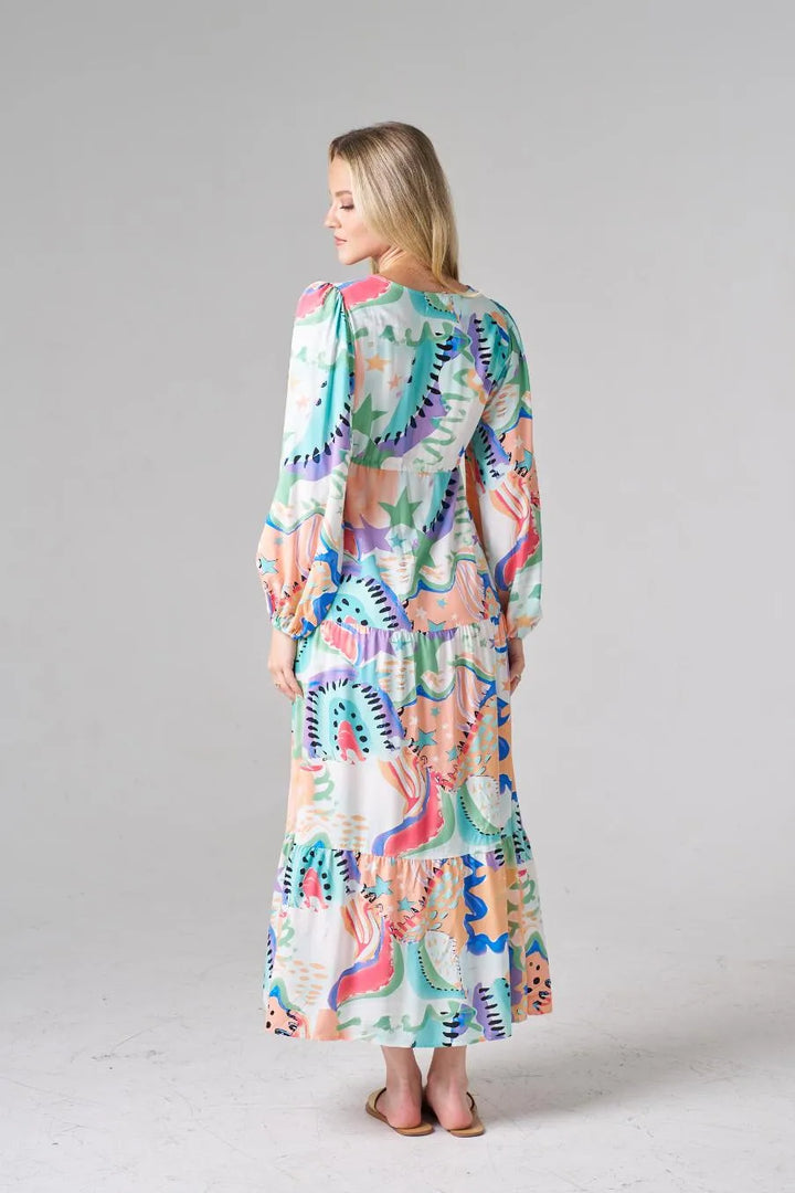 PREORDER - Kayelani Summer Waves Dress - Estimated dispatch 11th of November