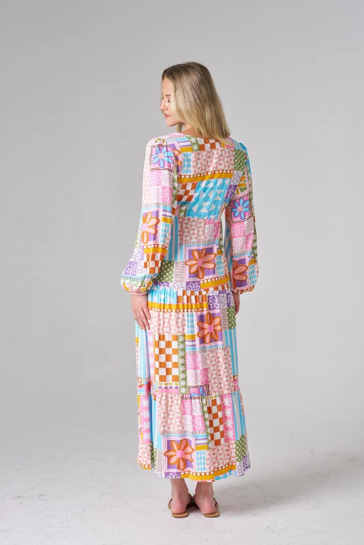 PREORDER - Kayelani Pastel Patch Dress - Estimated dispatch 11th of November