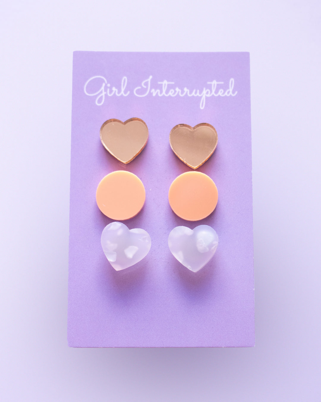 Orange and Gold Earrings - Trio