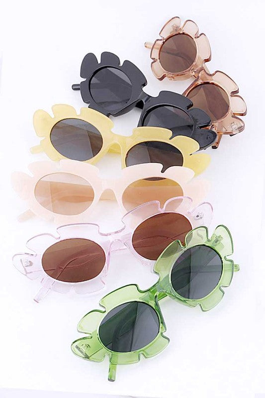 Flower Power Sunglasses w/Smoke Lenses