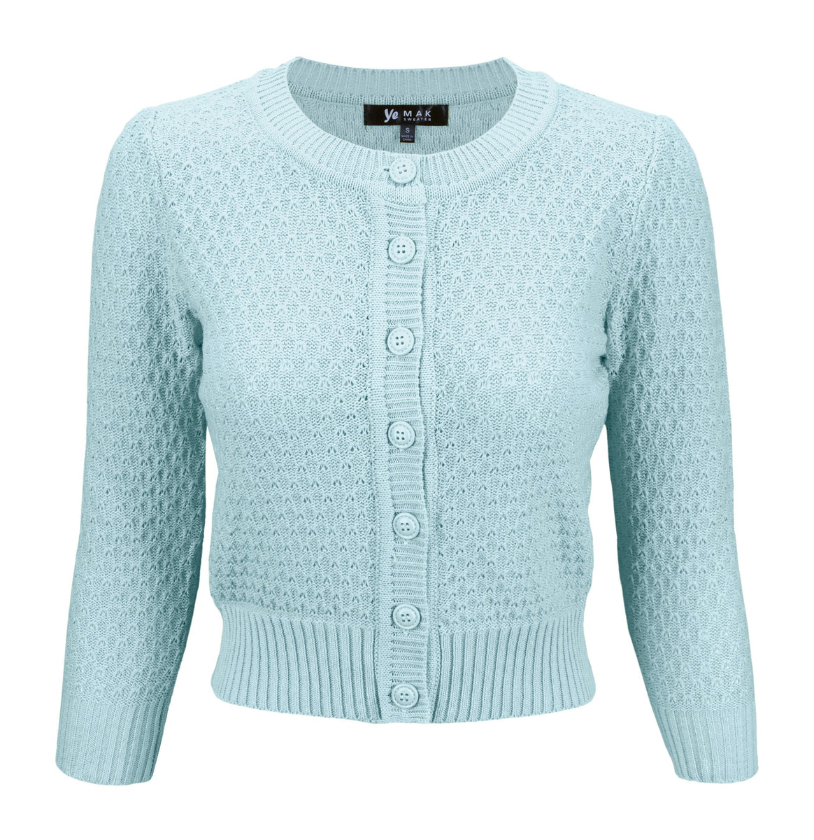 Baby blue cropped on sale sweater