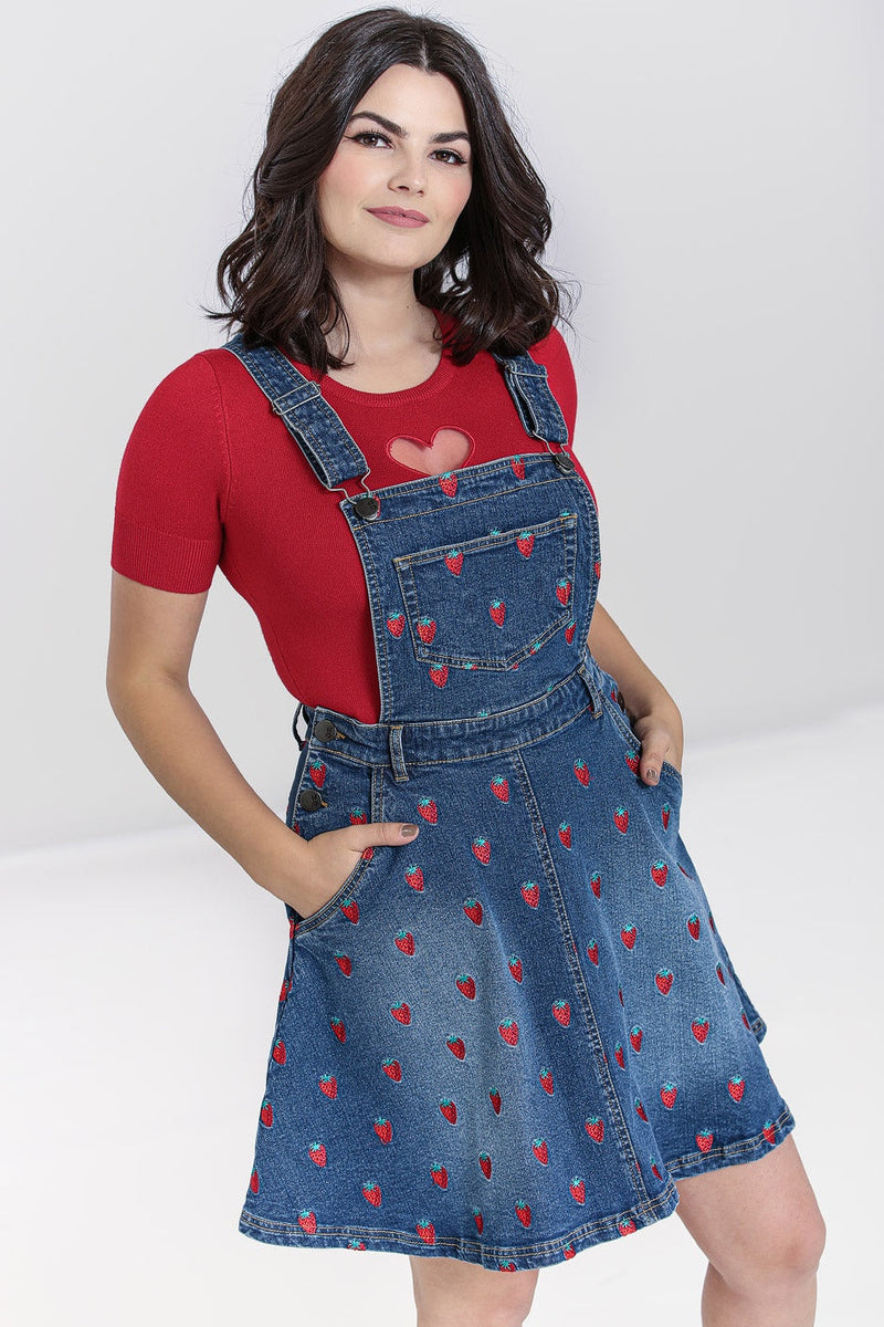 Jean pinafore dress best sale