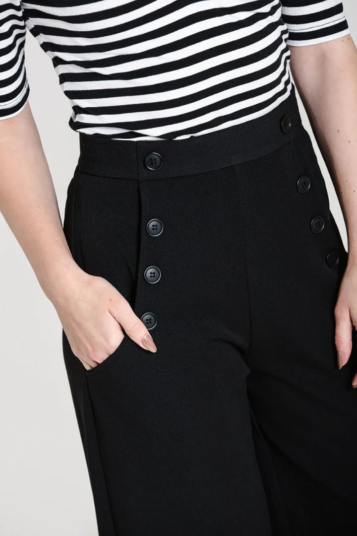PREORDER - Black Carlie Swing Trousers - Estimated dispatch 30th of June