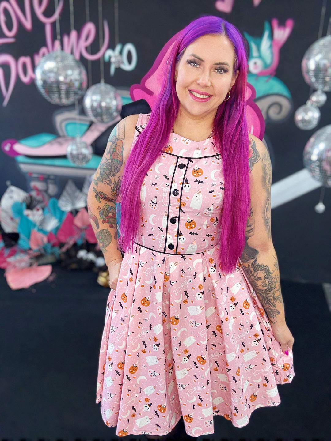 Elizabeth Dress in Pink Halloween