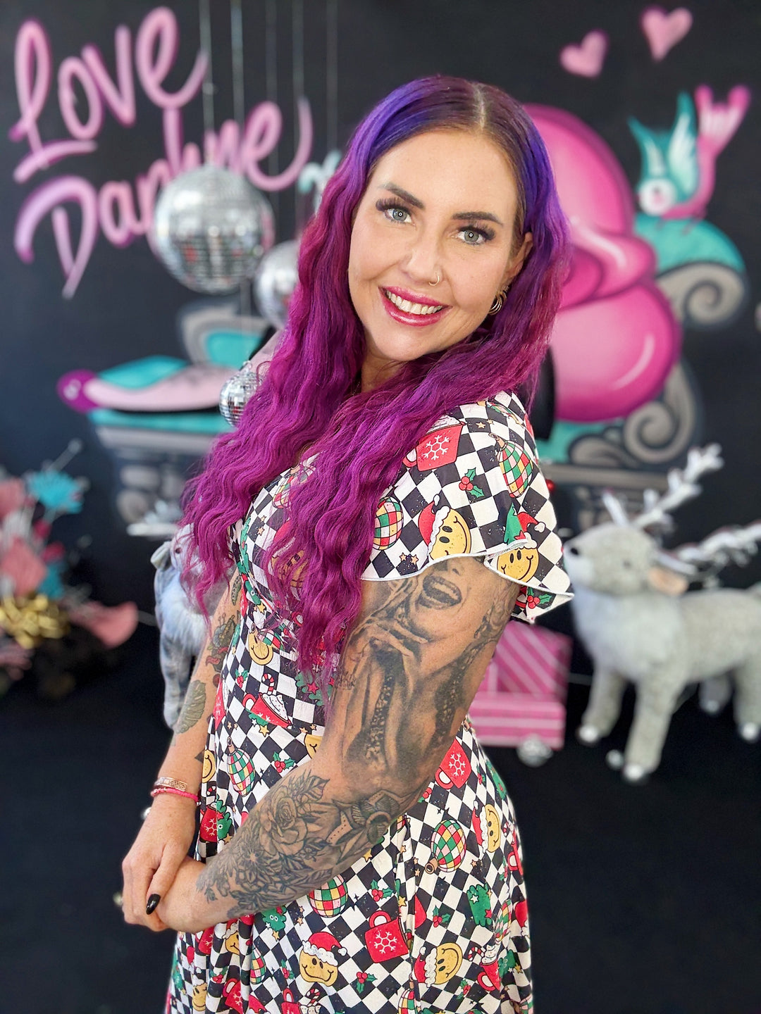 INSTOCK - Maeve Swing Dress - Retro Christmas