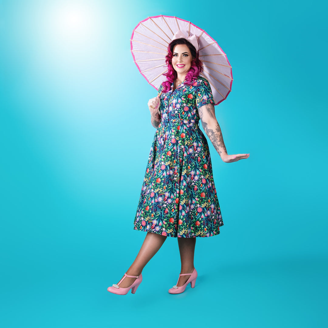 Peggy Swing Dress in The Native Nancy Print