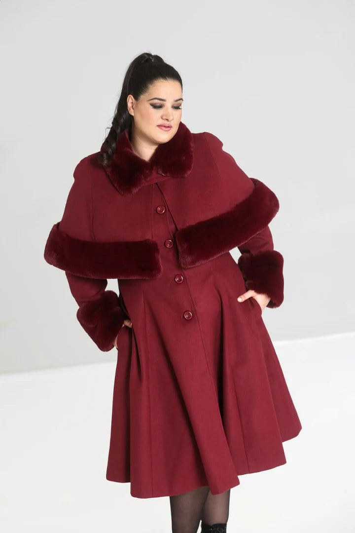 PREORDER - Burgundy Capulet Coat - Estimated dispatch 30th of June