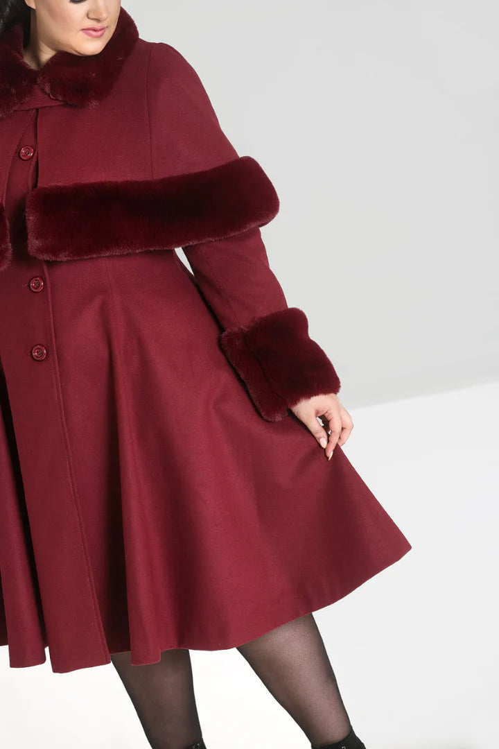PREORDER - Burgundy Capulet Coat - Estimated dispatch 30th of June