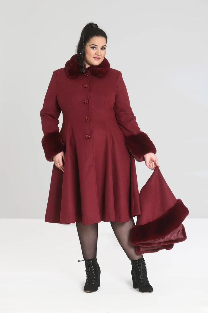 PREORDER - Burgundy Capulet Coat - Estimated dispatch 30th of June