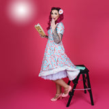 Peggy Swing Dress in Cherry Blossom Print