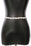 Rhinestone Twist Belt