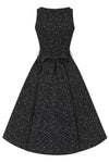 Black Leopard Hepburn Dress