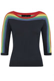 Rina Rainbow Knitted Top