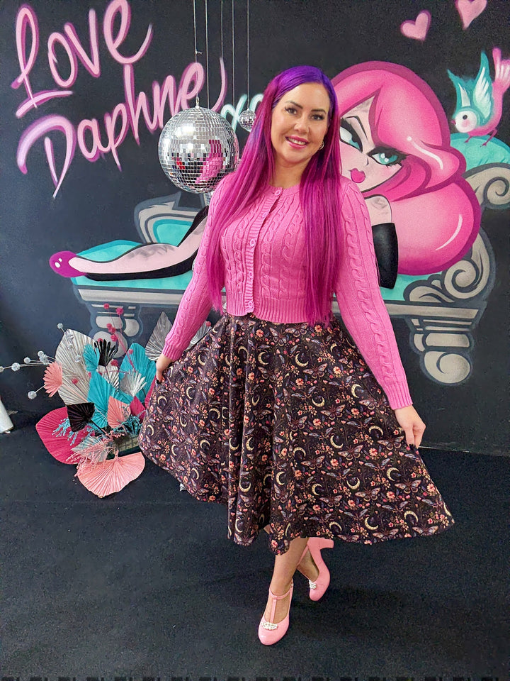 Iris Swing Skirt - Moonlight Bloom