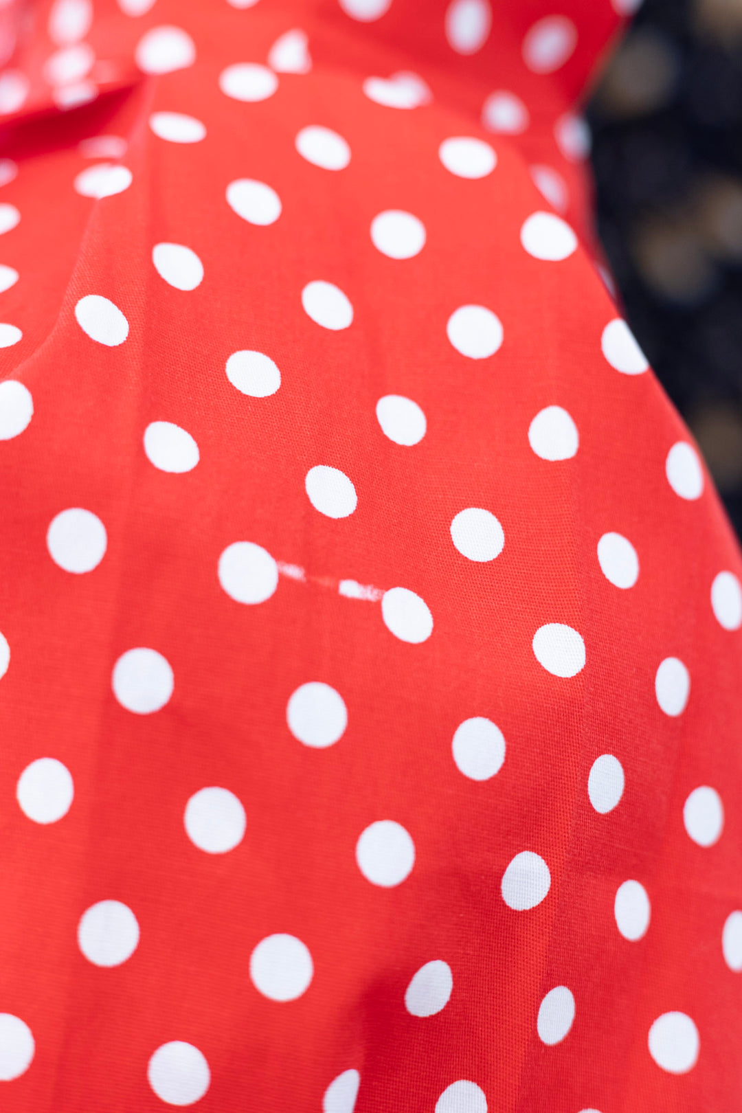 Amanda Red Polka Dot Swing Dress Size 8 DAMAGED