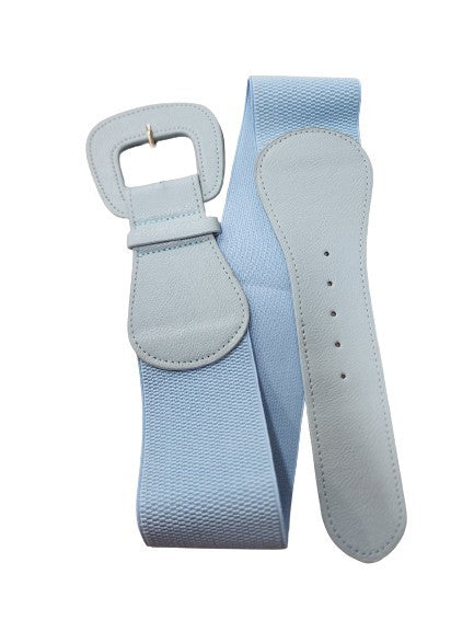 Dolly Elasticated Belt - Sky Blue