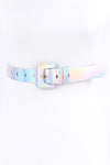 Maggie Holographic Belt - Silver