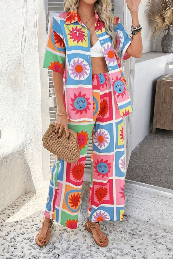 Elowen Sunburst Pants Set