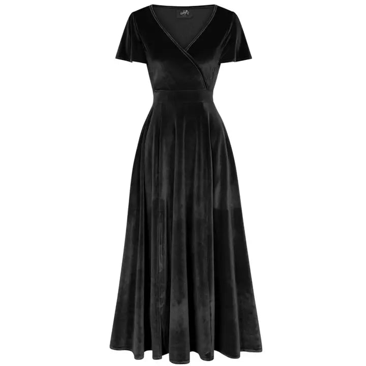 Lyra Maxi Dress - Black Velvet - Preorder for dispatch 4th of November