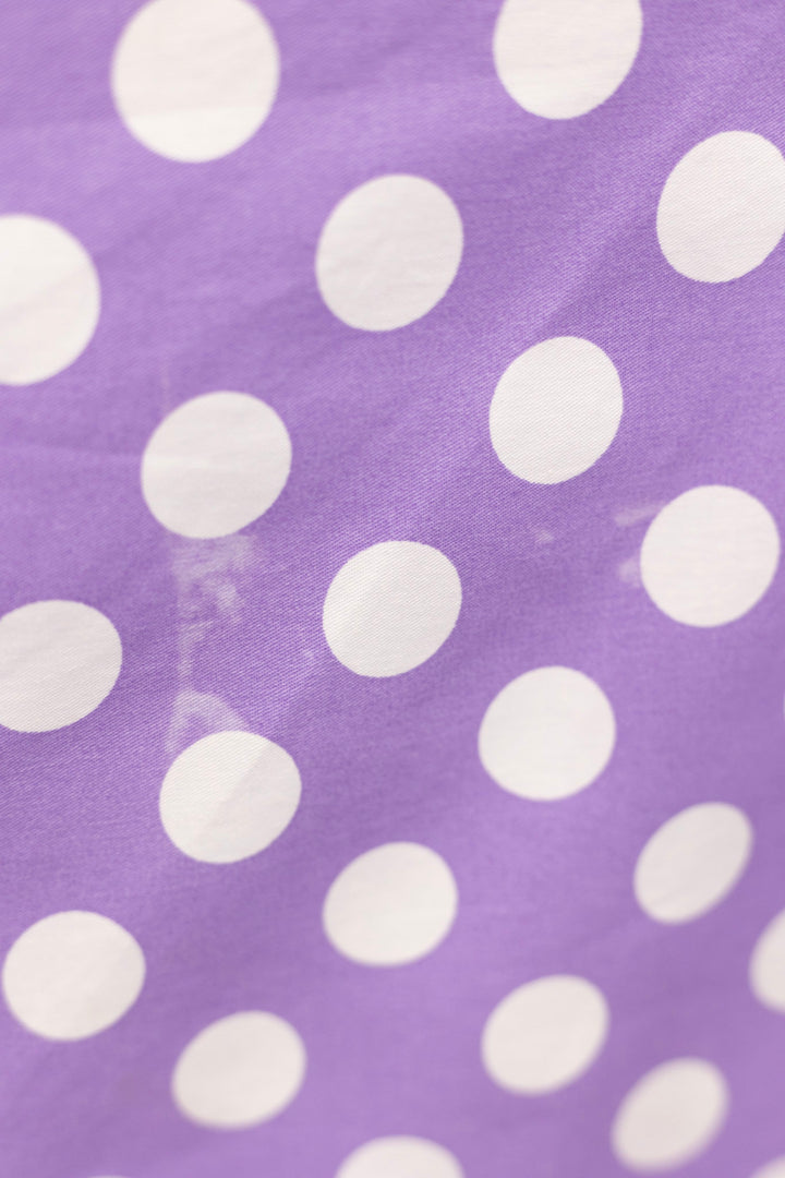 Mollie Lilac Polka Shirt Dress Size 18 DAMAGED
