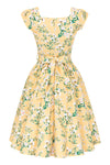 Yellow Floral Swing Dress