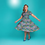 Peggy Swing Dress in The Native Nancy Print