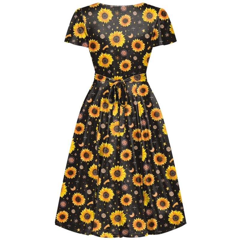 Lyra Dress - Sparkle Sunflower