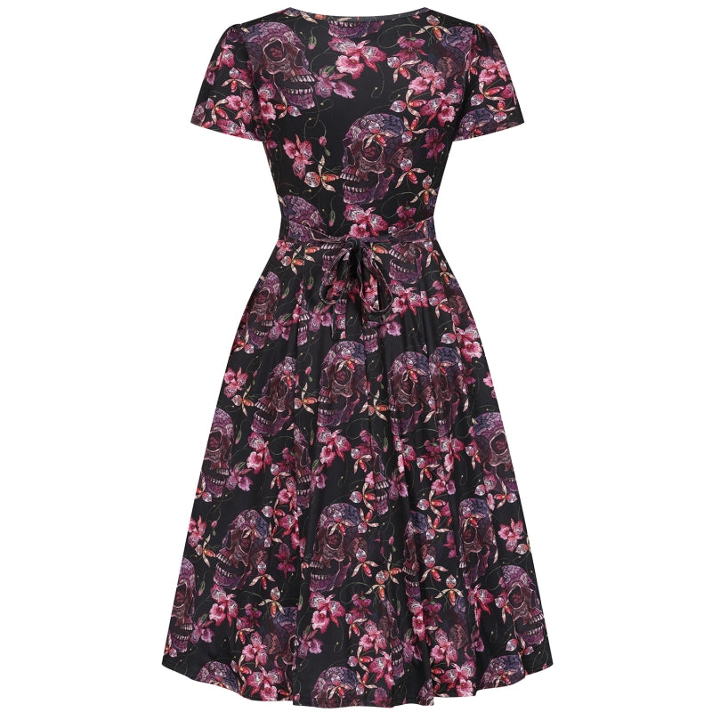 Lyra Dress - Floral Skull - Preorder for dispatch 24th September
