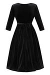 Lyra Dress - Black Velvet