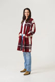 Amahlia Cardigan - Wine Red